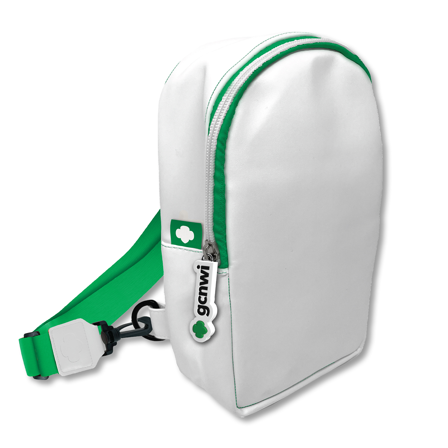 GCNWI White Cross Body Zip Bag